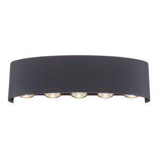 Kinkiet CARLO 9489-13 - antracyt   Wymiary: - szerokość: 27 cm - głębokość: 4,7 cm - wysokość: 8 cm   Materiał: - aluminium - plastik   Kolor:...