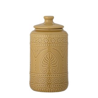 Słoik kamionkowy RANI 11,5 cm - żółty Wymiary: - średnica: 11,5 cm - wysokość: 21,5 cm - pojemność: 1150 ml Materiał: kamionka Kolor: żółty...