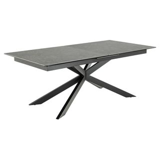 Wymiary: - długość: 200-240 cm - szerokość: 100 cm - wysokość: 76 cm   Materiał: - blat: ceramika Fairbanks - podstawa: metal malowany proszkowo,...