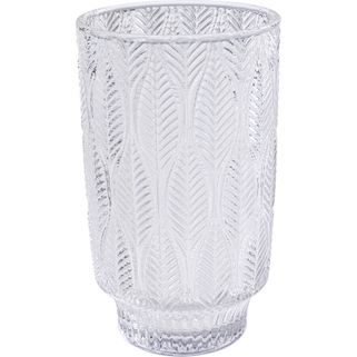 Szklanka FOGLI 450 ml - transparentny   Wymiary: - szerokość: 8,1 cm - głębokość: 8,1 cm - wysokość: 14 cm   Pojemność: 450 ml   Waga: 0,41 kg  ...