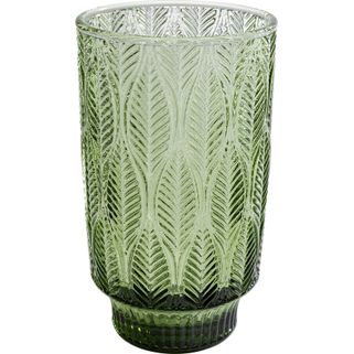 Szklanka FOGLI 450 ml - zielony   Wymiary: - szerokość: 8,1 cm - głębokość: 8,1 cm - wysokość: 14 cm   Pojemność: 450 ml   Waga: 0,4 kg  ...