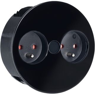 Gniazdo Twist, pokrywa obracana, podwójne 230V, 2 gniazda UTE, czarny mat Nr art. 822.93.092 Szczegóły artykułu: Przewód zasilający: długość 2mObszar...