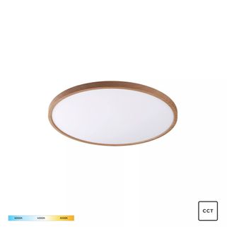 Lampa sufitowa CAMI WM-BP1108-S-W - drewniany    Wymiary: - szerokość: 40 cm - głębokość: 40 cm - wysokość: 3 cm   Materiał: plastik   Kolor:...