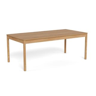 Wymiary: - długość: 200 cm - szerokość: 100 cm- wysokość: 75 cm - wysokość oskrzyni: 66,2 cm - wysokość nóg: 73,2 cm   Materiał: - blat: fornir...