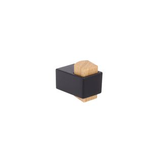 Gałka Z324 - połączenie drewna z metalem w kolorze czarnego matu / 20 mm Wymiary: - szerokość: 20 mm - wysokość: 30 mm Materiał: - metal - drewno Kolor...