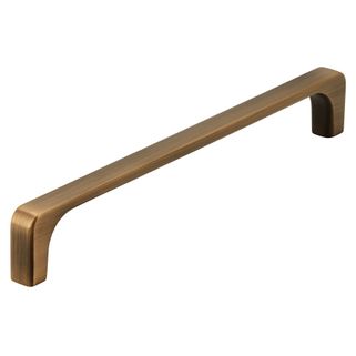 Uchwyt 2571 - mosiądz antyczny / rozstaw 160 mm Wymiary:- szerokość: 170 mm- wysokość: 10 mm- głębokość: 25 mm   Materiał: metal