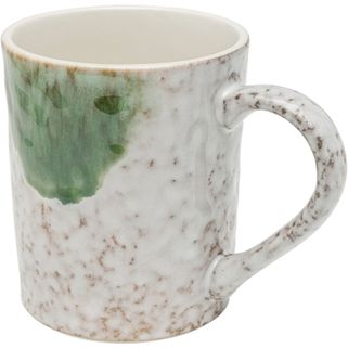 Kubek z uchem BISCOTTI 500 ml - biały / zielony Wymiary: - szerokość: 9,8 cm - głębokość: 9,8 cm - wysokość: 11,7 cm - pojemność: 500 ml Materiał:...