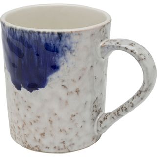 Kubek z uchem BISCOTTI 500 ml - biały / niebieski Wymiary: - szerokość: 9,8 cm - głębokość: 9,8 cm - wysokość: 11,7 cm - pojemność: 500 ml Materiał:...