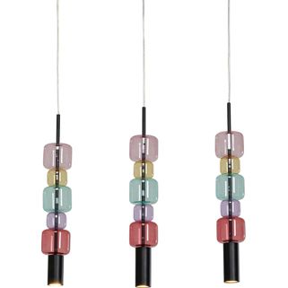 Lampa wisząca CANDY BAR COLORE 70 - multikolor   Dzięki tej filigranowej lampie wiszącej możesz doświadczyć magicznej gry światła z delikatnym szkłem....