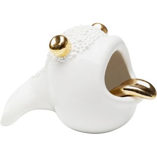 Figurka dekoracyjna FUNNY ANIMAL 14 - biały/złoty   Wymiary: - szerokość: 20,5 cm - głębokość: 13 cm - wysokość: 13,5 cm   Waga: 0,6 kg  ...