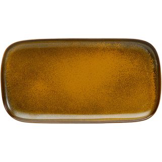 Półmisek COLORINO 31x17 - biały/brązowy   Wymiary: - szerokość: 31 cm - głębokość: 17 cm - wysokość: 2,2 cm   Waga: 0,67 kg   Materiał:...