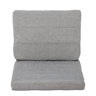 Wymiary: - szerokość: 44 cm - głębokość: 75 cm - wysokość: 4 cm Materiał: - tkanina: 100% bawełna - wypełnienie: 100% poliester Kolor: szary...