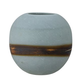 Wazon Melike marki Creative Collection to piękny szklany wazon o okrągłym kształcie i piaskowanej powierzchni. Wazon został zaprojektowany w niebieskim...