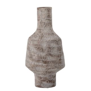 Wymiary: - średnica: 20 cm - wysokość: 40 cm Materiał: ceramika Kolor: beżowy Ze względu na charakter materiału mogą wystąpić różnice kolorystyczne.