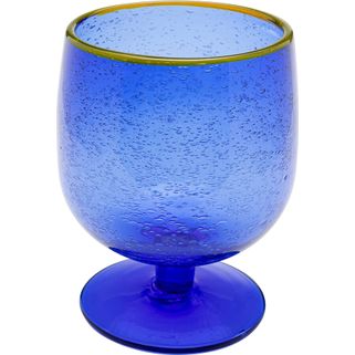 Kieliszek do wina BUBBLES 290 ml - niebieski Wymiary: - średnica: 10 cm - wysokość: 13 cm - pojemność: 400 ml Materiał: szkło barwione Informacje...