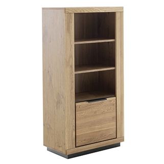 Wymiary: - szerokość: 72 cm - głębokość: 40 cm - wysokość: 142 cm   Materiał: folia w optyce dębu   Wyposażenie: 1 drzwi    Pakowanie: - liczba...