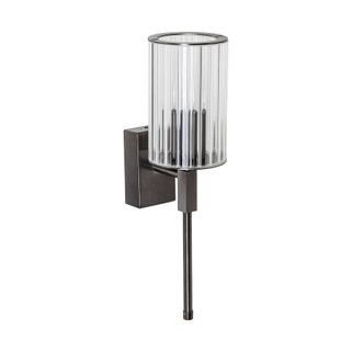 Kinkiet ARIA 1230 - tytan    Wymiary: - szerokość: 10 cm - głębokość: 14,5 cm - wysokość: 36,5 cm   Materiał: - metal - szkło   Kolor: tytan  ...