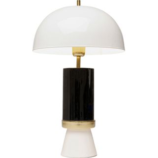 Lampa stołowa JOSY - biały/czarny    Mała inwestycja, duży efekt! Dzięki uroczej lampie stołowej Josy możesz natychmiast wnieść powiew elegancji do...