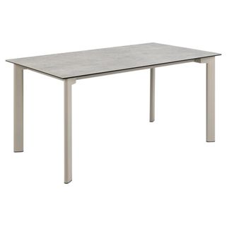  Wymiary: - długość: 160 cm - szerokość: 90 cm - wysokość: 75 cm   Materiał: - blat: ceramika Anista - podstawa: stal malowana proszkowo, plastikowe...
