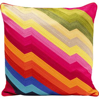Poduszka dekoracyjna ARTISTIC ZIG ZAG 50x50 cm - wielokolorowy Wymiary: - szerokość: 50 cm - głębokość: 15 cm - wysokość: 50 cm   Materiał: tkanina...