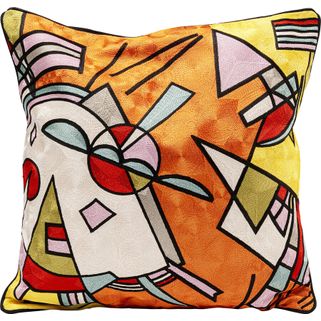 Poduszka dekoracyjna ORANGE 50x50 cm - wielokolorowy Wymiary: - szerokość: 50 cm - głębokość: 15 cm - wysokość: 50 cm   Materiał: tkanina (poliester,...