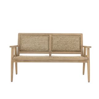 Sofa Sorrento marki Bloomingville to elegancki mebel ogrodowy, łączący ramę z drewna akacjowego z siedziskiem i oparciem z polirattanu. Naturalny wyraz sofy...
