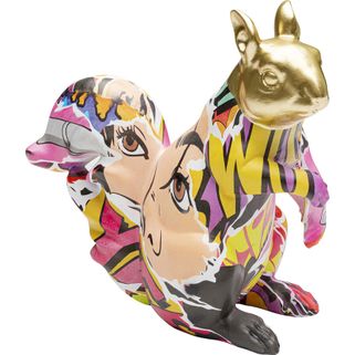 Figurka dekoracyjna GRAFFITI SQUIRREL 22 cm - wielokolorowy Wymiary: - szerokość: 23 cm - głębokość: 11 cm - wysokość: 22 cm Materiał: polirezyna...