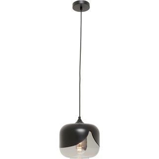 Lampa wisząca SMOKE GOBLET - czarny Wymiary: - średnica: 25 cm - wysokość: 142 cm - wysokość klosza: 25,5 cm - długość kabla: 150 cm   Materiał:  -...