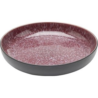 Miska ALISSA 23 cm 600 ml - czerwony / czarny Wymiary: - średnica: 22,6 cm - wysokość: 4,7 cm - pojemność: 600 ml Materiał: kamionka szkliwiona Informacje...