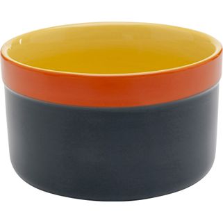 Miska CAPRI 350 ml - niebieski / żółty Wymiary: - średnica: 10,5 cm - wysokość: 6,2 cm - pojemność: 350 ml Materiał: kamionka Informacje dodatkowe: -...