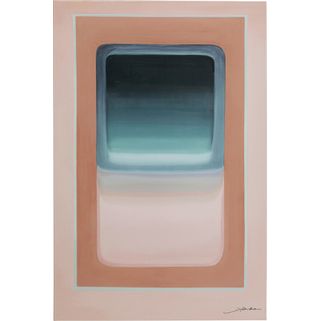 Obraz TENDENCY PASTELL 100x150 Wymiary: - szerokość: 100 cm - głębokość: 3,5 cm - wysokość: 150 cm Materiał:  - płótno: bawełna - front: polirezyna...