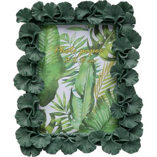 Ramka na zdjęcia GINKGO LEAF 13x18 - zielony Wymiary: - szerokość: 20 cm - głębokość: 3,5 cm - wysokość: 24 cm - zdjęcie: 13 x 18 cm...