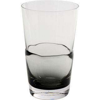 Wymiary: - średnica: 8,8 cm - wysokość: 14 cm - pojemność: 455 ml Materiał: szkło Kolor: transparentny / szary