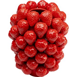 Wazon STRAWBERRIES 30 cm - czerwony Wymiary: - średnica: 25 cm - wysokość: 30 cm Materiał: porcelana szkliwiona Informacje dodatkowe: - waga: 5,45 kg -...