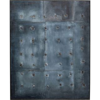 Obraz na płótnie MOODY BLUE 150x120 Wymiary: - szerokość: 150 cm - głębokość: 5 cm - wysokość: 120 cm Materiał:  - płótno: bawełna - front: farba...