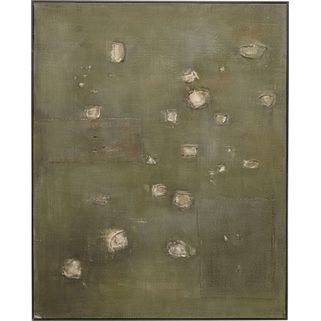 Obraz na płótnie MOODY GREEN 150x20 Wymiary: - szerokość: 150 cm - głębokość: 5 cm - wysokość: 120 cm Materiał:  - płótno: bawełna - front: farba...