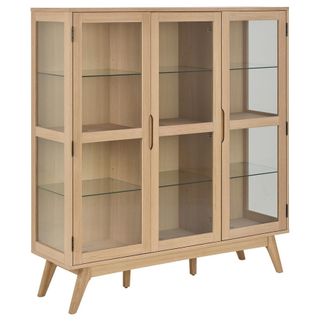 Wymiary:- szerokość: 140 cm- głębokość: 40 cm- wysokość: 148 cm - wysokość nóżek: 22 cm   Materiały: - fornir dębowy olejowany, pigmentowany na...