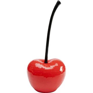Dekoracja CHERRY SINGLE 19 cm - czerwony Wymiary: - szerokość: 19,5 cm - głębokość: 18 cm - wysokość: 45,5 cm Materiał:  - szkło - polirezyna Waga:...