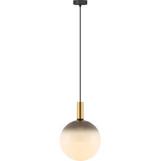 Wymiary: - średnica: 30 cm - wysokość: 120 cm Materiał: - metal - szkło Właściwości: - gwint: E27 - ilość źródeł światła: 1 - zasilanie: 230V -...