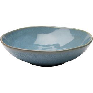 Talerz głęboki ORGANIC 22 cm - turkusowy Wymiary: - średnica: 25 cm - wysokość: 5,8 cm - pojemność: 835 ml Materiał: ceramika Informacje dodatkowe: -...