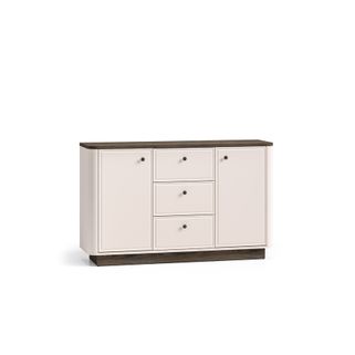 Wymiary:  - szerokość: 138 cm - głębokość: 40 cm - wysokość: 85 cm   Materiał:  - korpus: płyta laminowana - front: płyta MDF Kolor: - blat /...
