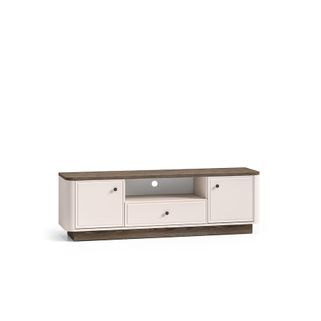 Wymiary:  - szerokość: 160 cm - głębokość: 40 cm - wysokość: 50 cm   Materiał:  - korpus: płyta laminowana - front: płyta MDF Kolor: - blat /...