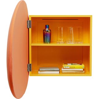 Szafka wisząca DREAM DROP - pomarańczowy Wymiary: - szerokość: 91 cm - głębokość: 32 cm - wysokość: 85 cm   Materiał: MDF lakierowany Waga: 17,9 kg...
