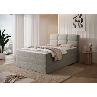 Łóżko kontynentalne Kasped to nowoczesny i funkcjonalny wybór do każdej sypialni, dostępny w dwóch rozmiarach: 215x121x108 cm oraz 215x141x108 cm, co...