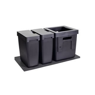 Zestaw zawiera: - 1 x pojemnik 40 l- 2 x pojemnik 17 l- 2 x pokrywka- 1 x mata antypoślizgowa Wymiary: Pojemnik 40l: - 345 x 345 mm (mierzona u góry wraz z...