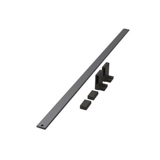 Zestaw zawiera: - 1 x listwa- 2 x komplet mocowań ze śrubkami Wymiary: - długość barierki: 582 mm - szerokość barierki: 24 mm - wysokość barierki: 38...