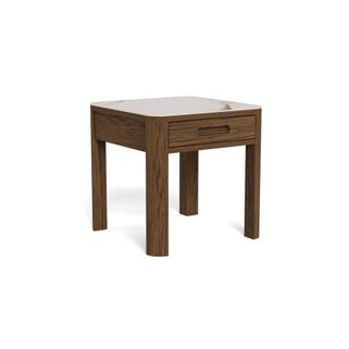 Wymiary: - długość: 45 cm - szerokość: 45 cm - wysokość: 45 cm - wysokość nogi: 34 cm   Materiał:  - ceramika Talvera polerowana - płyta MDF...