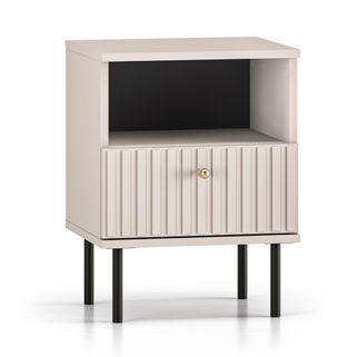 Wymiary: - szerokość: 40 cm - głębokość: 34 cm - wysokość: 53 cm     Materiał:  - korpus: płyta laminowana - front: płyta MDF - obrzeża: ABS -...