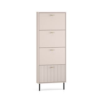 Wymiary: - szerokość: 60 cm - głębokość: 15 cm - wysokość: 162 cm     Materiał:  - korpus: płyta laminowana - front: płyta MDF - obrzeża: ABS -...
