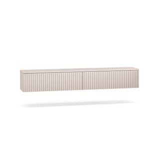 Wymiary: - szerokość: 180 cm - głębokość: 32 cm - wysokość: 29 cm     Materiał:  - korpus: płyta laminowana - front: płyta MDF - obrzeża: ABS  ...